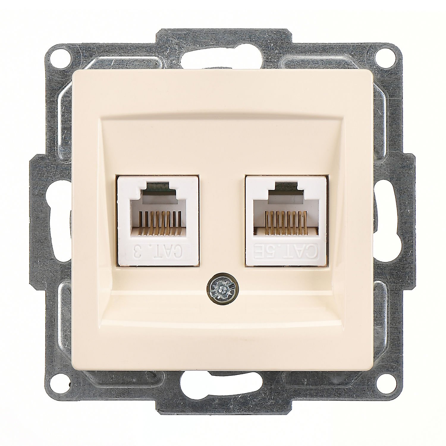 Günsan Visage Krem Data + Nümeris Telefon Prizi (RJ45 Cat5E + Cat3)