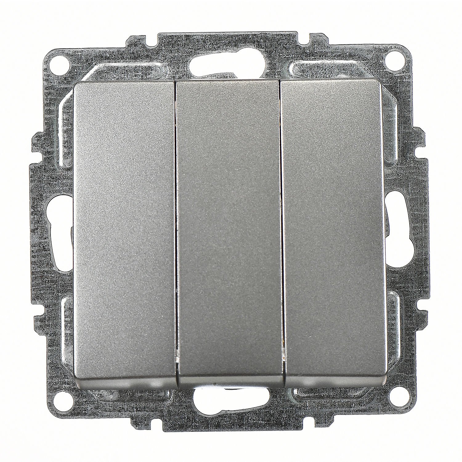 Günsan Visage Füme Vidalı Üçlü Anahtar - 10AX 250V
