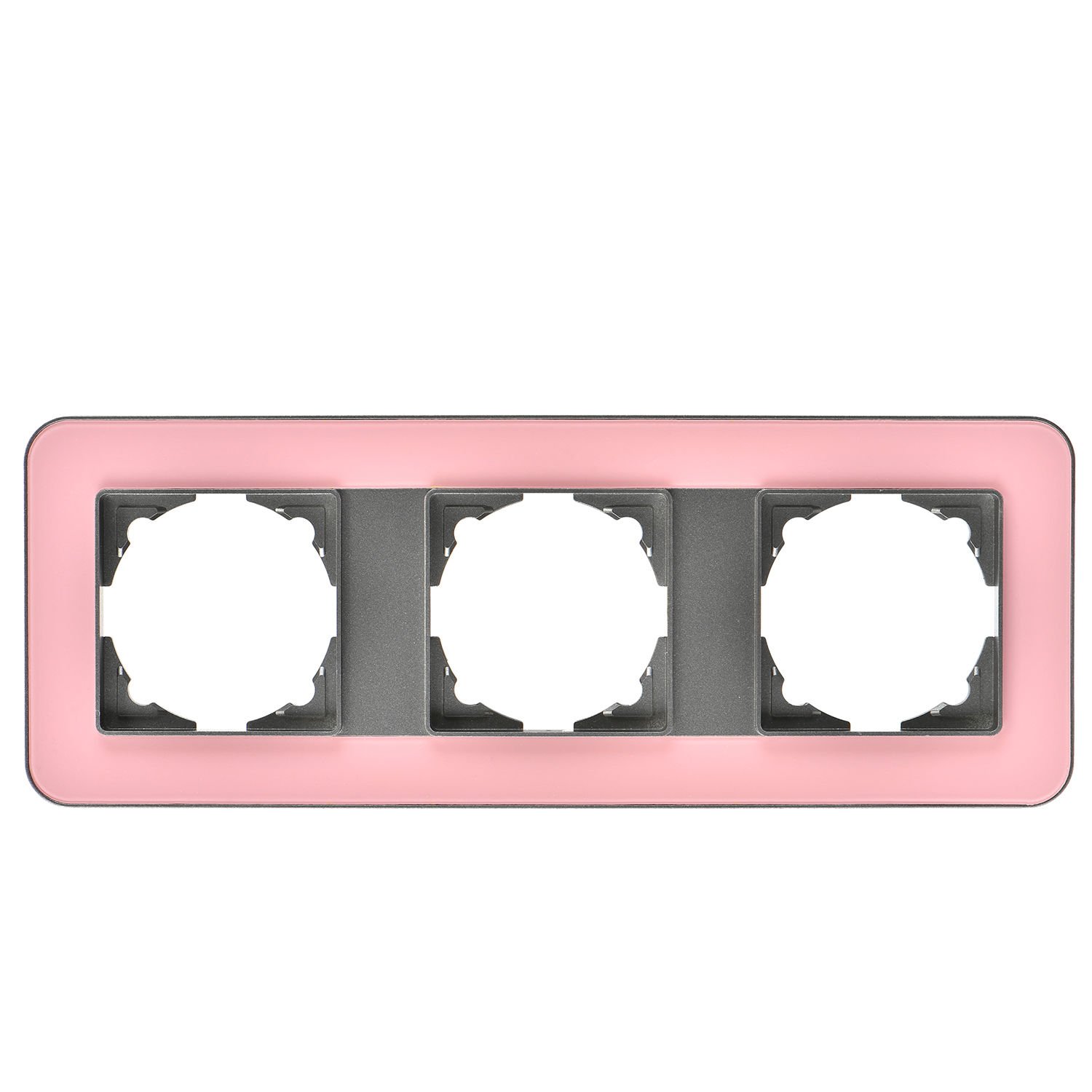 Günsan Radius Füme & Powdery Pink Üçlü Çerçeve