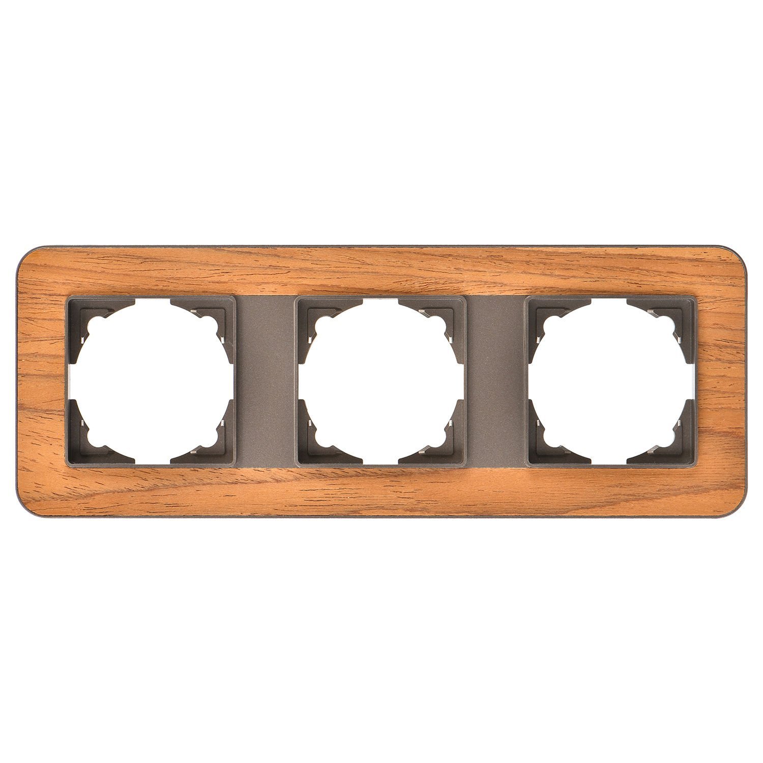 Günsan Radius Mocha & Natural Teak Üçlü Çerçeve