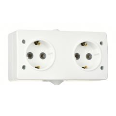Günsan Fantasy Beyaz Kapaksız İkili Grup Priz (Topraklı Priz + Topraklı Priz)