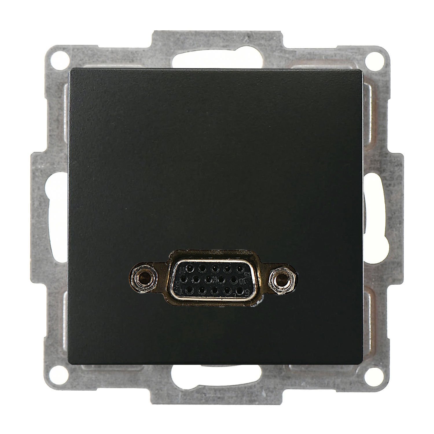 Günsan Visage Metalik Siyah Vidalı VGA Prizi