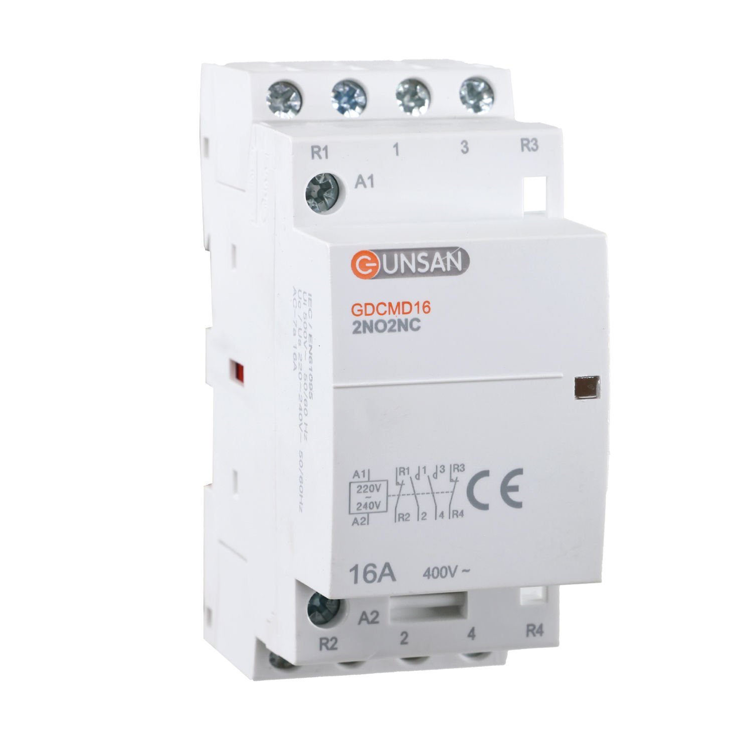 Günsan Valta Modüler Kontaktör 16A 4P 2NO+2NC