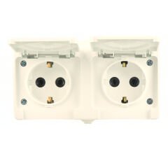 Günsan Fantasy Krem Kapaklı İkili Grup Priz (Topraklı Priz + Topraklı Priz)