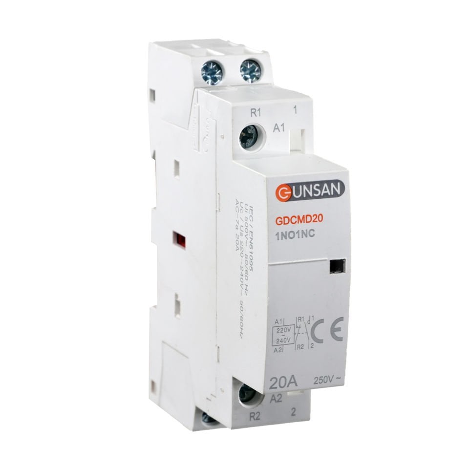 Günsan Valta Modüler Kontaktör 20A 2P 1NO+1NC