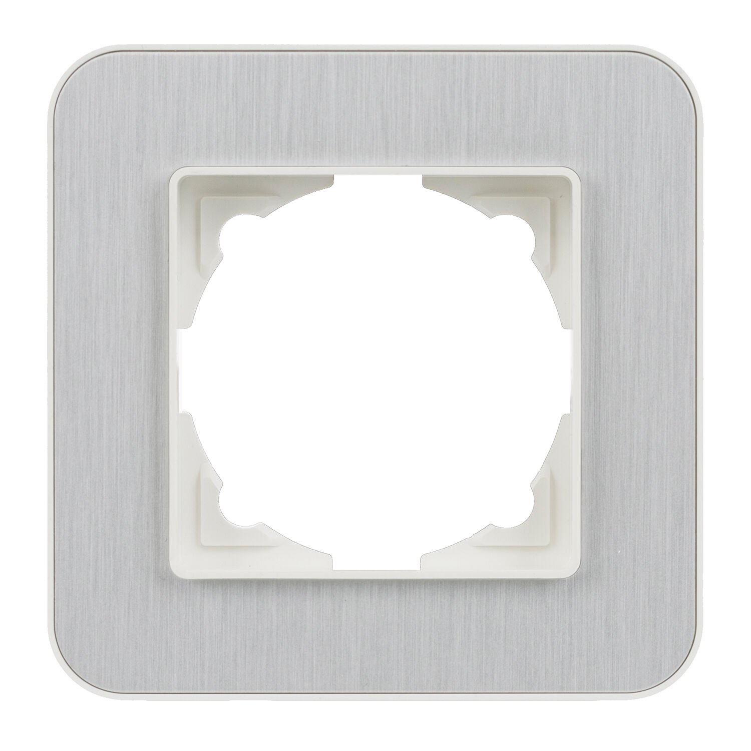 Günsan Radius Fildişi Beyazı & Silver Light Tekli Çerçeve