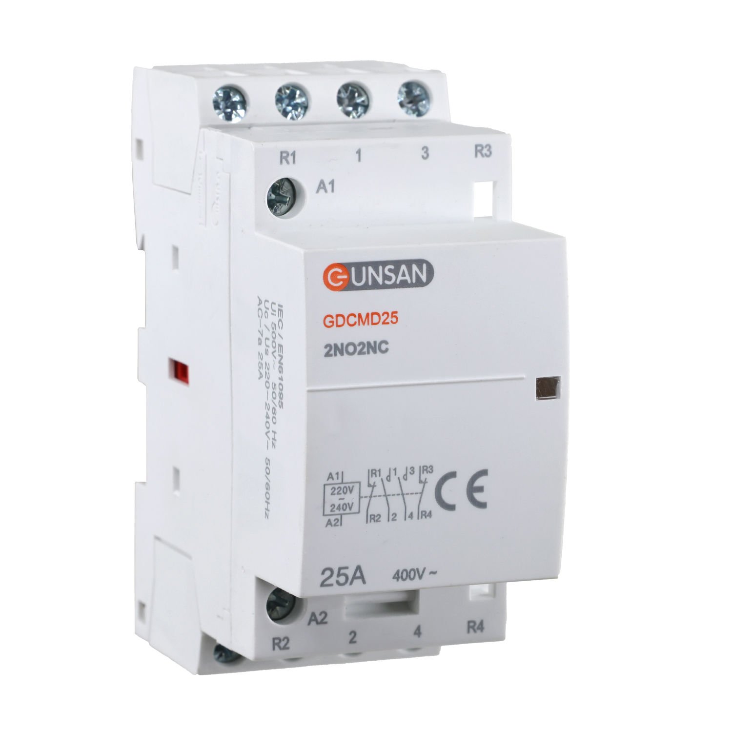 Günsan Valta Modüler Kontaktör 25A 4P 2NO+2NC