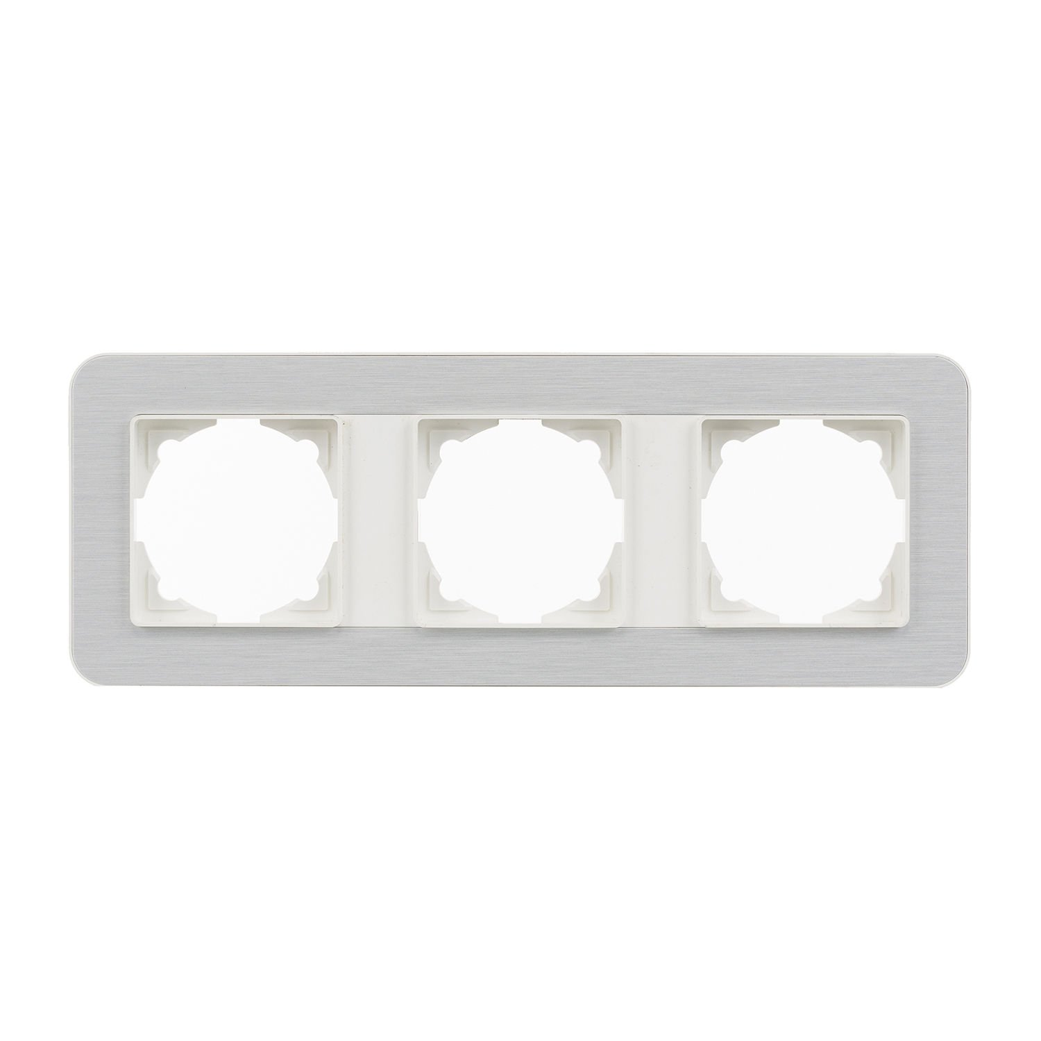 Günsan Radius Fildişi Beyazı & Silver Light Üçlü Çerçeve