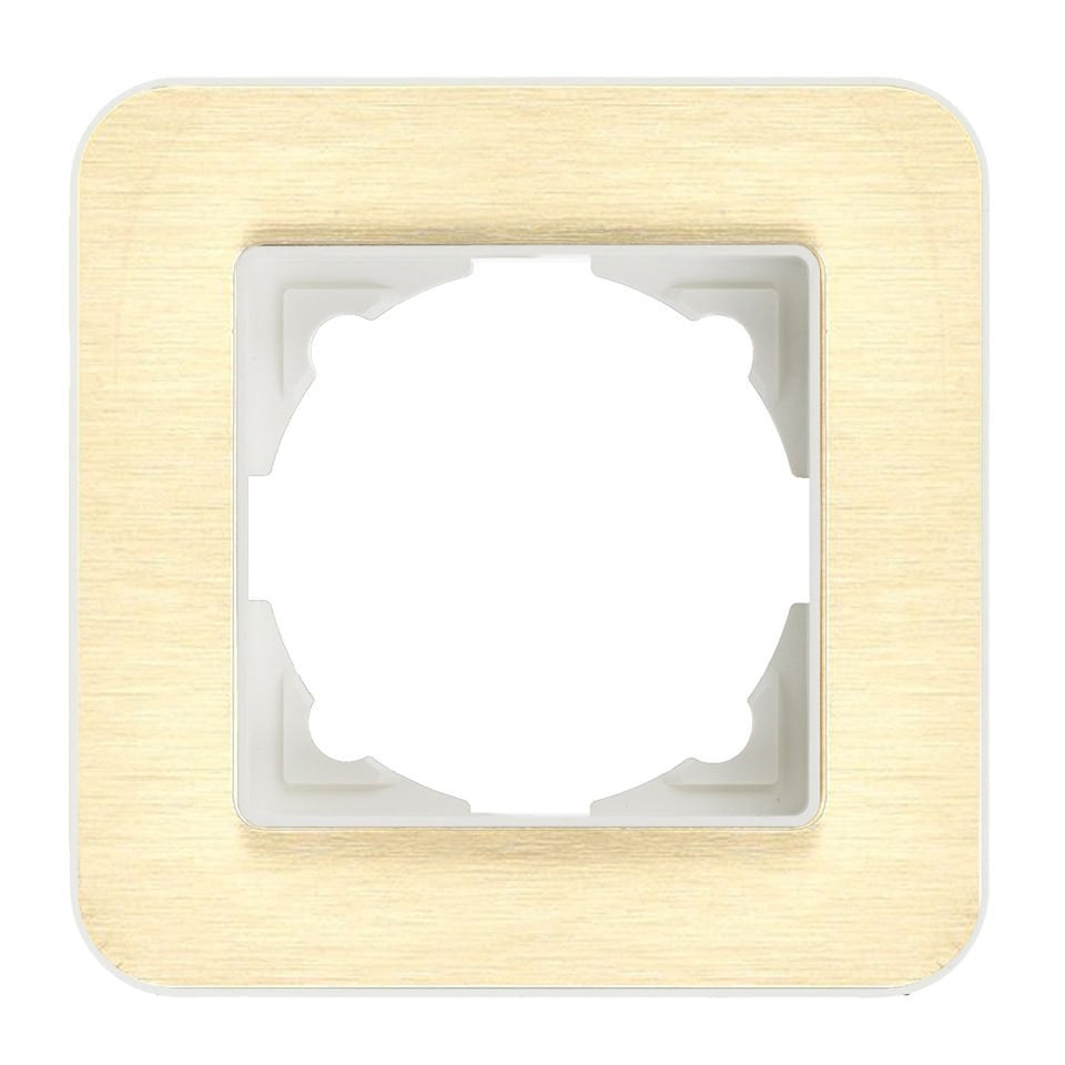 Günsan Radius Fildişi Beyazı & Gold Tekli Çerçeve