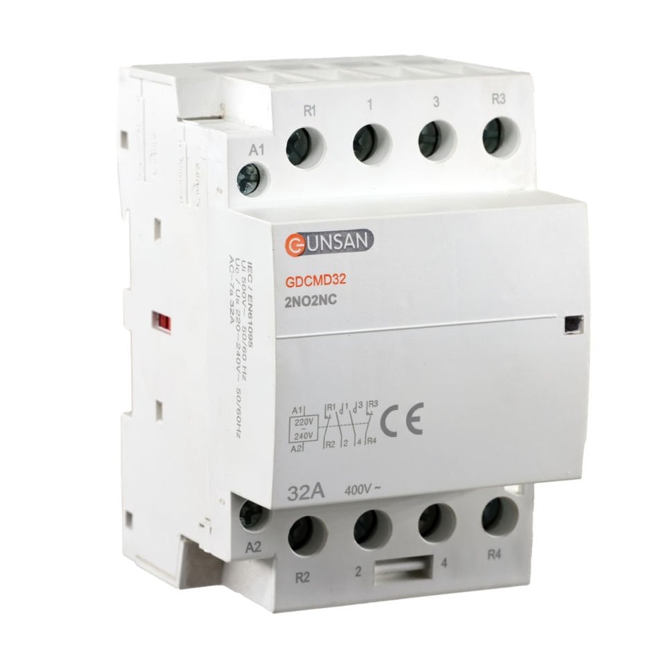 Günsan Valta Modüler Kontaktör 32A 4P 2NO+2NC