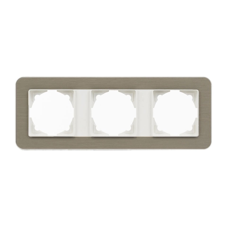 Günsan Radius Fildişi Beyazı & Bronze Üçlü Çerçeve