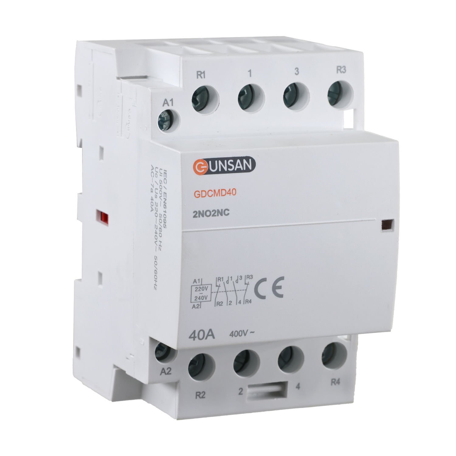 Günsan Valta Modüler Kontaktör 40A 4P 2NO+2NC