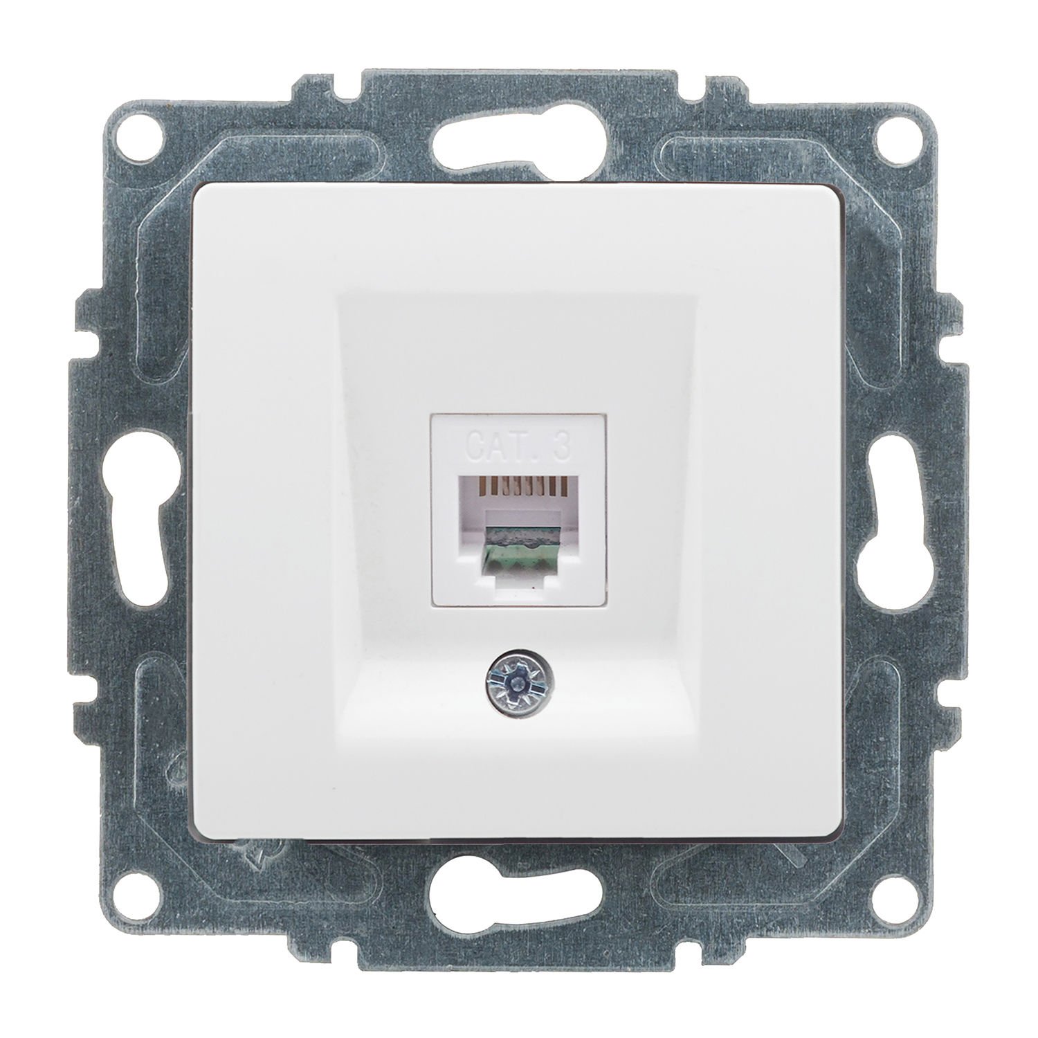 Günsan Visage Beyaz Nümeris Telefon Prizi (Cat3) Mekanizma