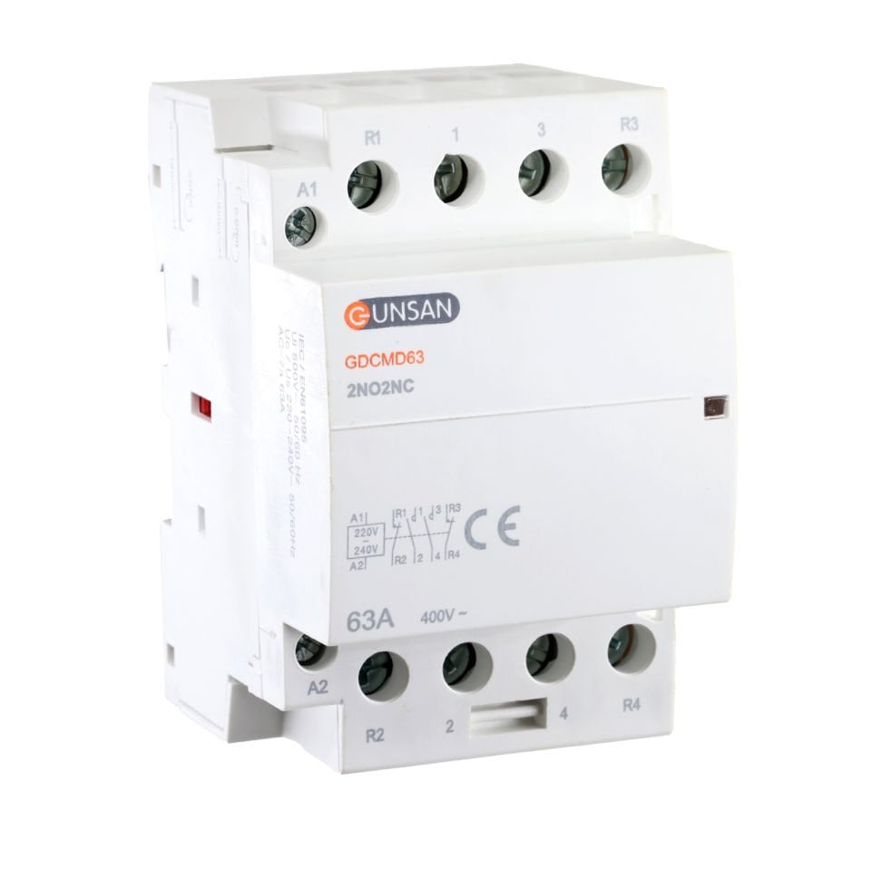 Günsan Valta Modüler Kontaktör 63A 4P 2NO+2NC