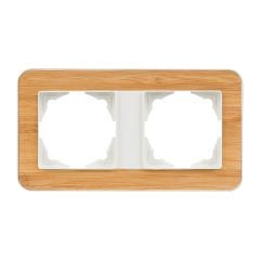 Günsan Radius Fildişi Beyazı & Natural Bamboo İkili Çerçeve