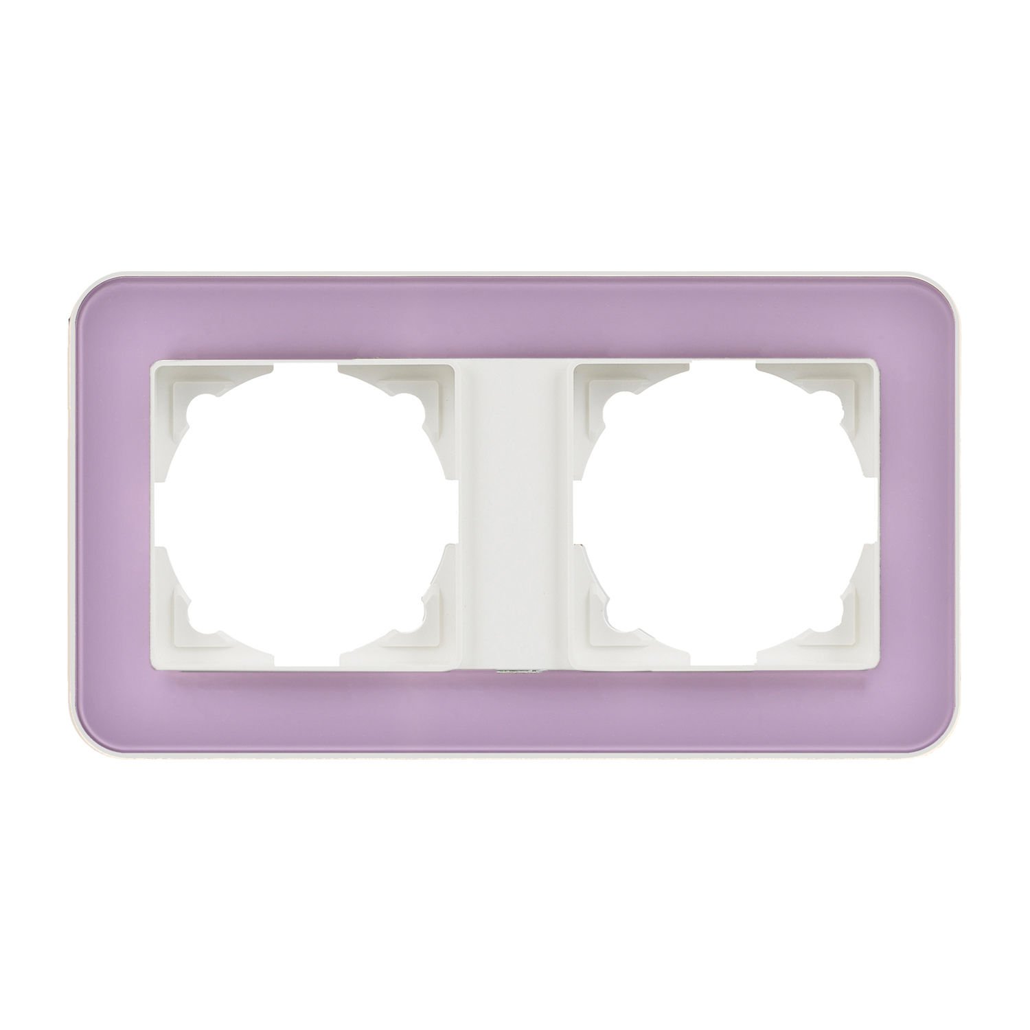 Günsan Radius Fildişi Beyazı & Pastel Violet İkili Çerçeve