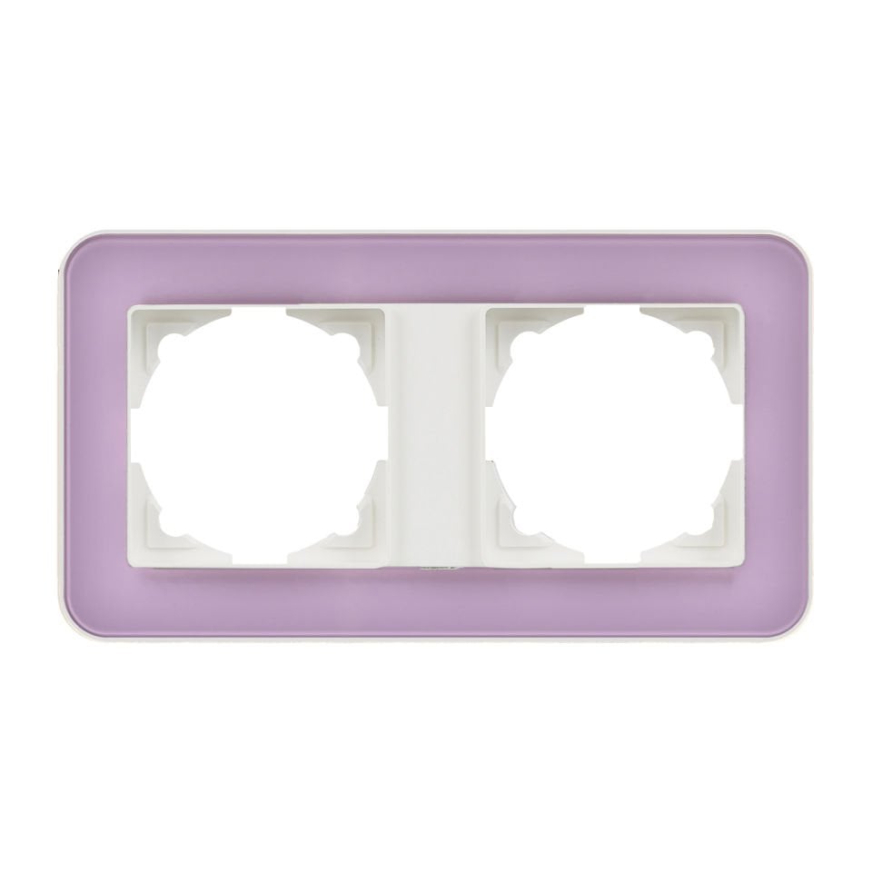 Günsan Radius Fildişi Beyazı & Pastel Violet İkili Çerçeve