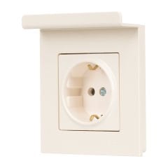 Günsan Valta Krem Eqona Pratik Telefon Tutucu Topraklı Priz