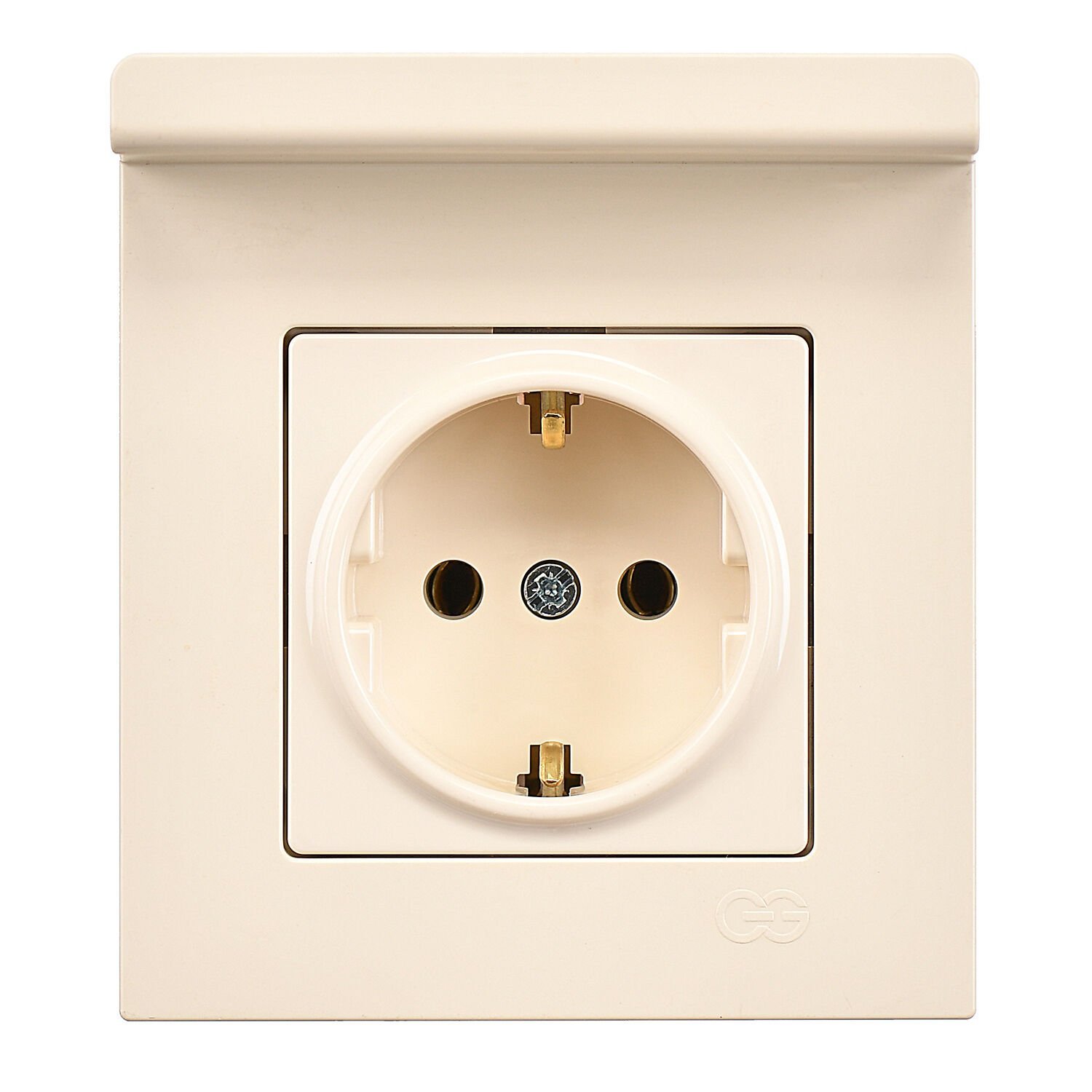 Günsan Valta Krem Eqona Pratik Telefon Tutucu Topraklı Priz