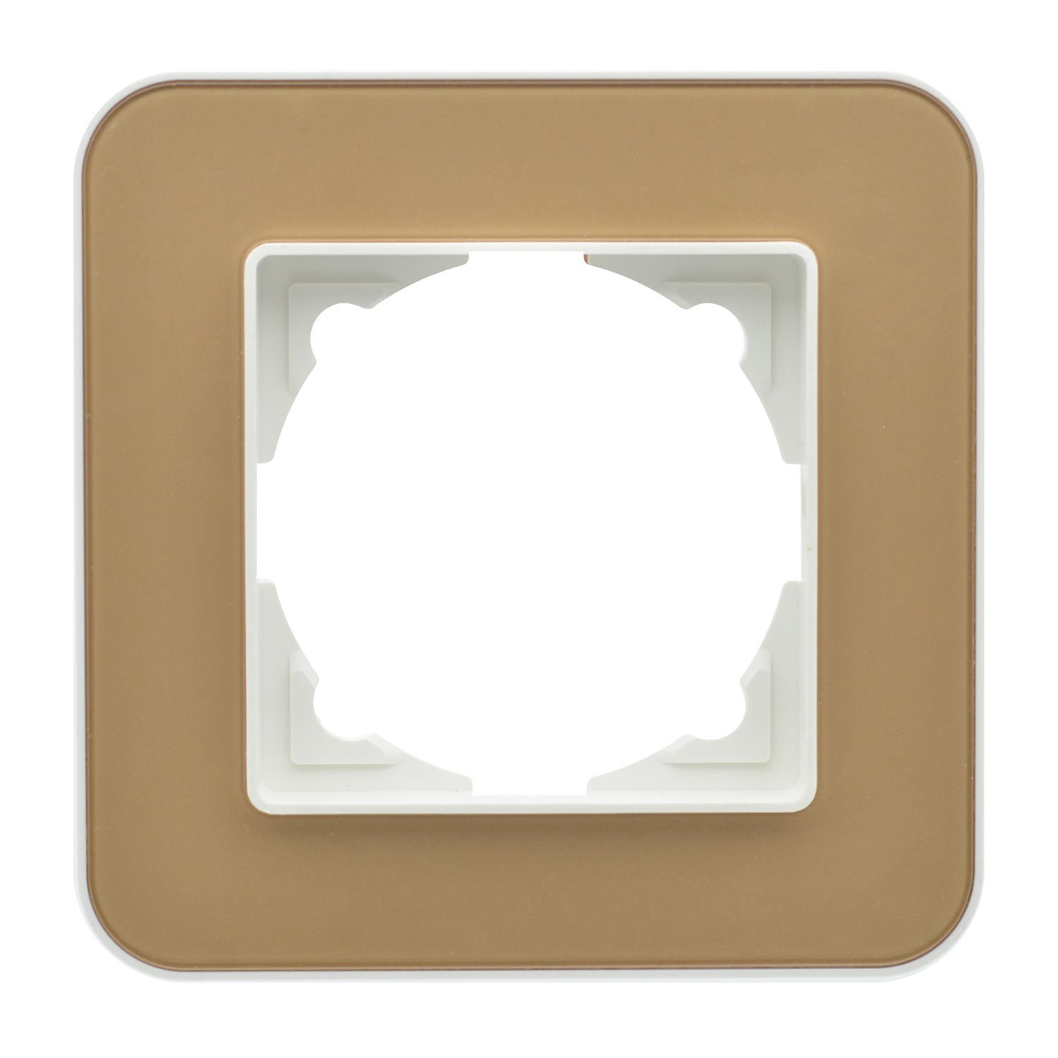 Günsan Radius Fildişi Beyazı & Pearl Gold Tekli Çerçeve