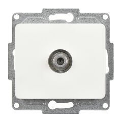 Günsan Fantasy Beyaz Tekli Uydu Prizi F Konnektörlü (Geçişli-Sonlu) Mekanizma