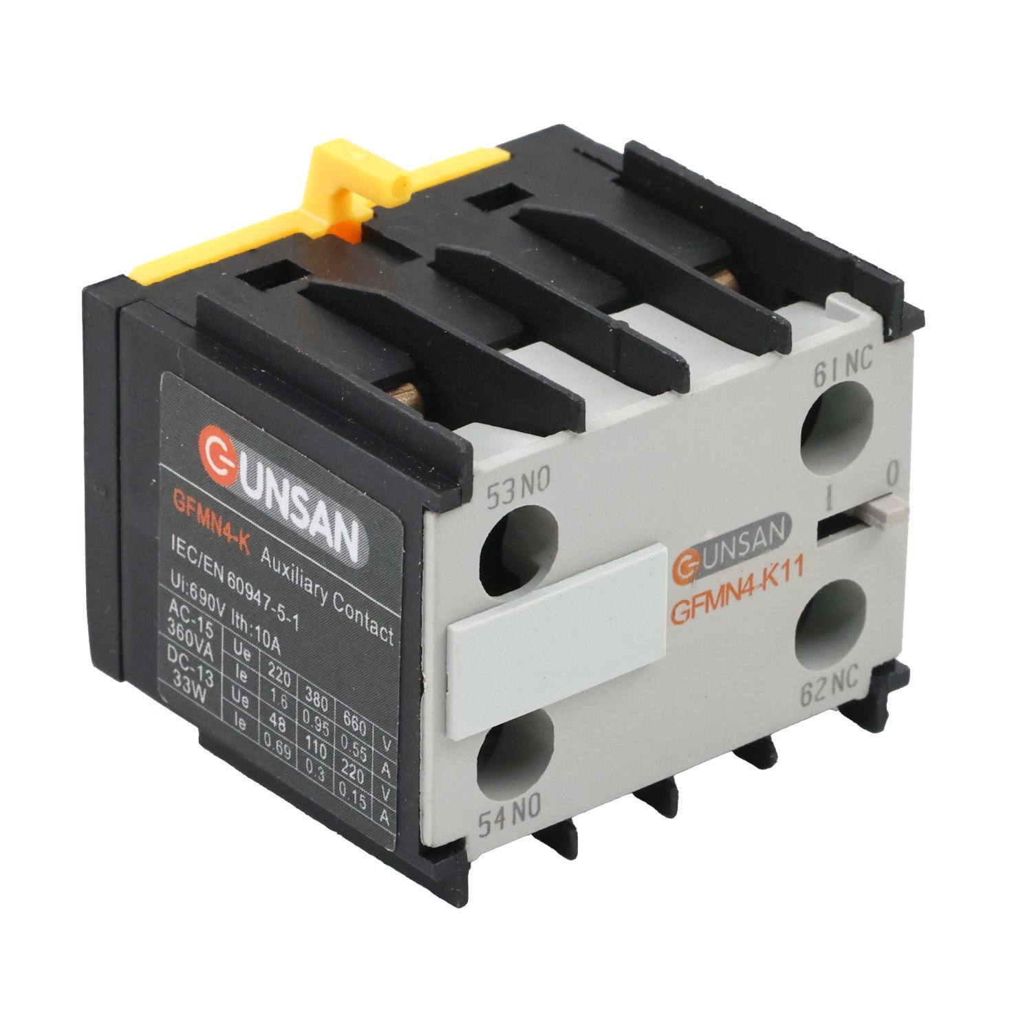 Günsan Valta Mini Kontaktör Aksesuar 1NO+1NC