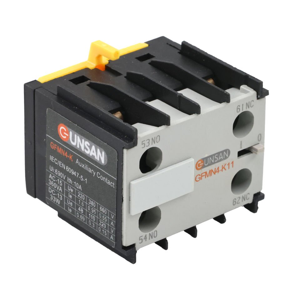 Günsan Valta Mini Kontaktör Aksesuar 1NO+1NC