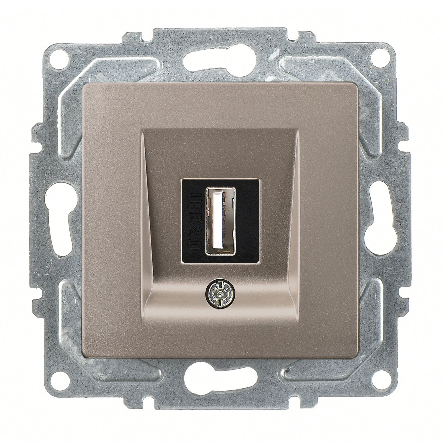 Günsan Visage Mocha Vidalı USB Data Prizi