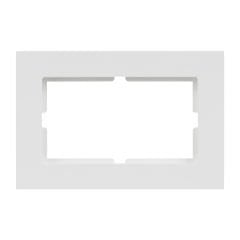 Günsan Eqona Beyaz İkili Priz Çerçeve