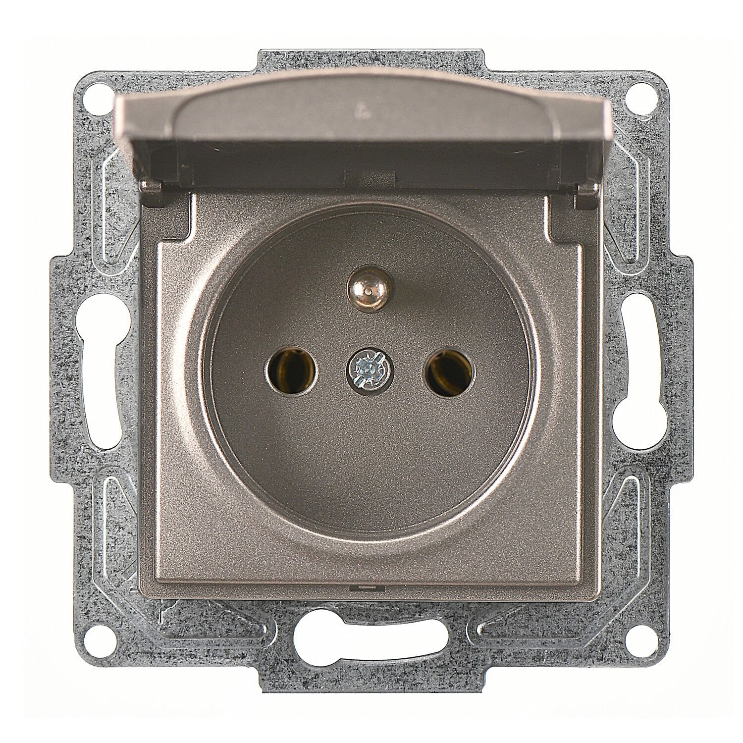 Günsan Visage Mocha Kapaklı UPS Priz - Klipsli