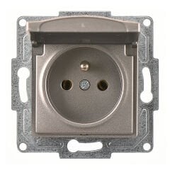 Günsan Visage Mocha Kapaklı UPS Priz - Klipsli