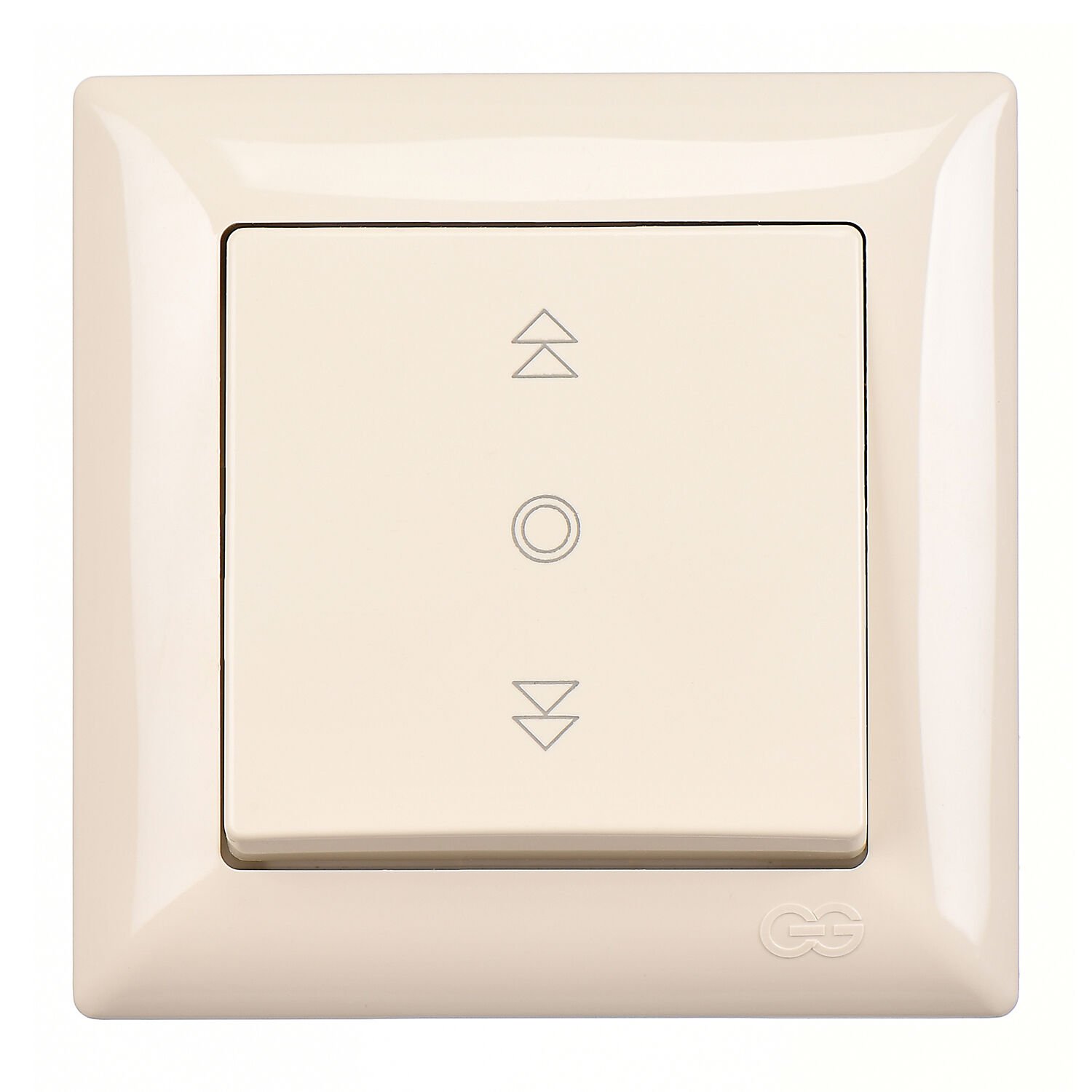 Günsan Visage Krem Jaluzi Kumanda Anahtarı (Tek Düğmeli)