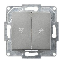 Günsan Eqona Füme Vidalı Jaluzi Kumanda Anahtarı - İki Düğmeli 10AX 250V