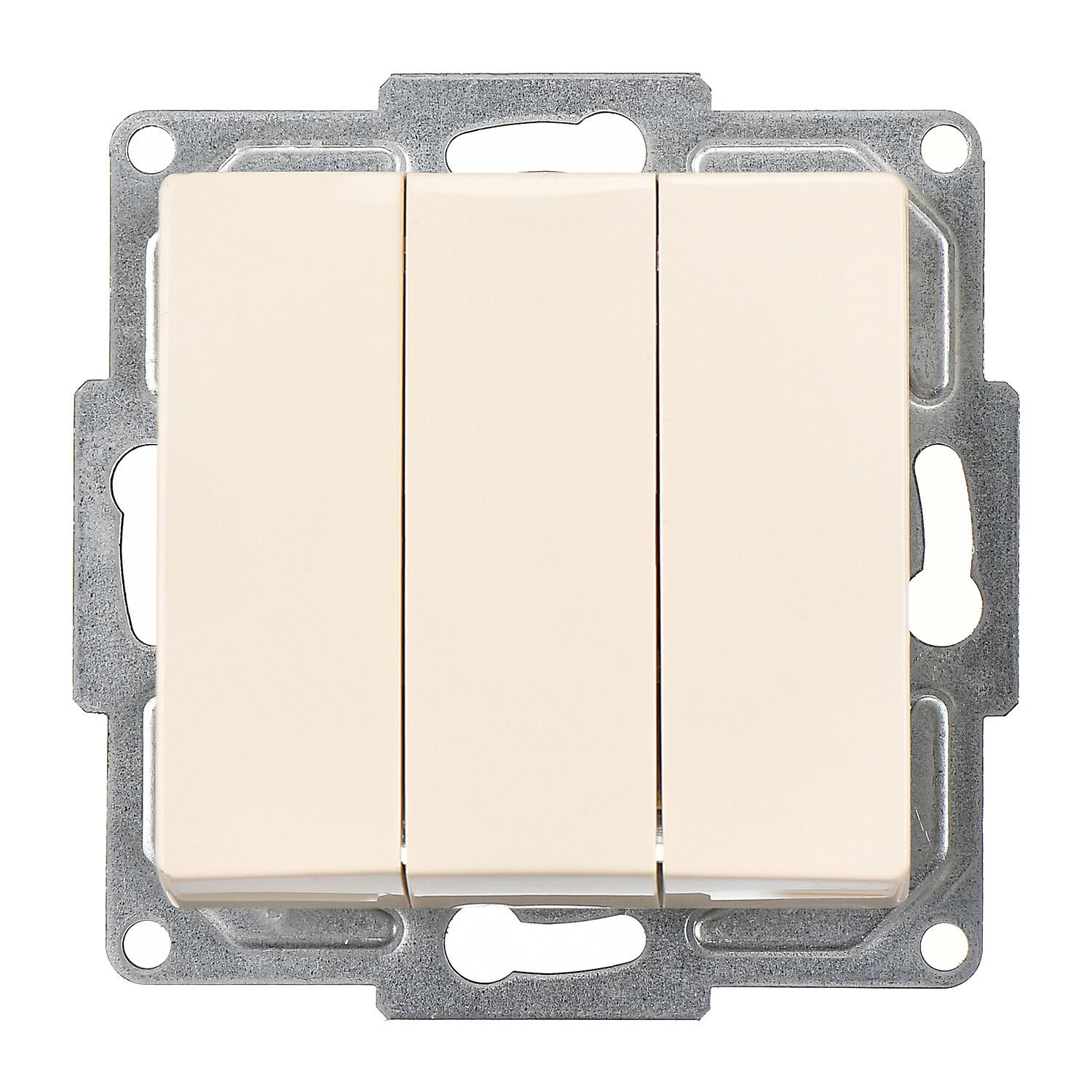 Günsan Visage Krem Vidalı Üçlü Anahtar - 10AX 250V