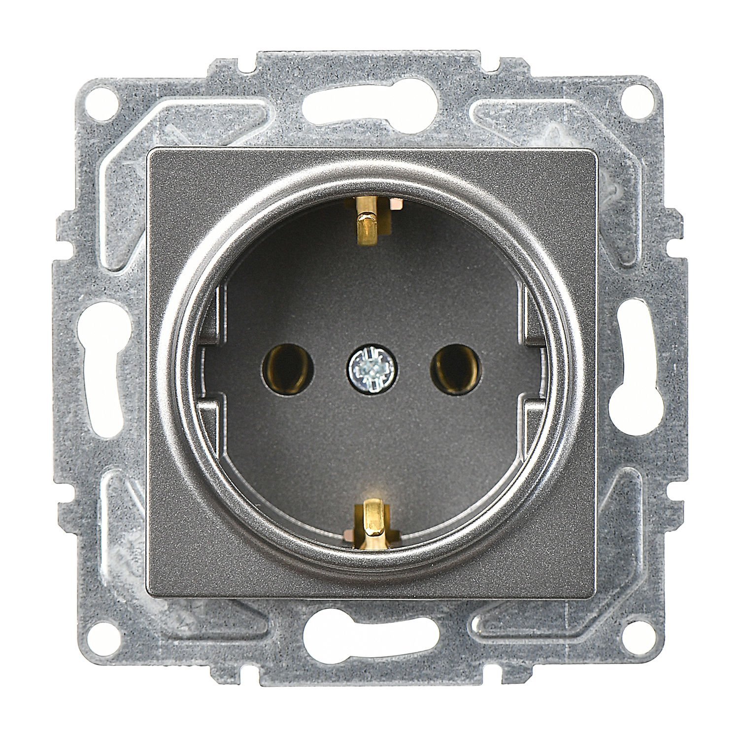 Günsan Eqona Füme Topraklı Priz- 16A 250V - Klipsli