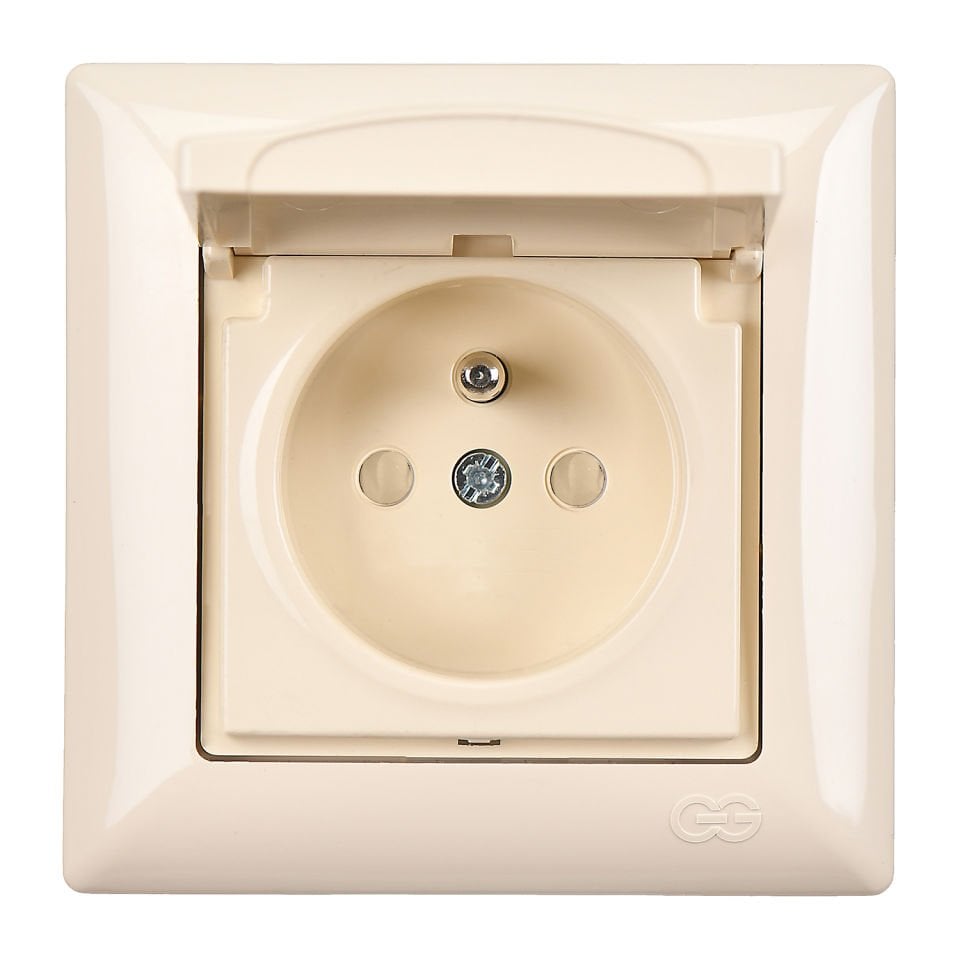 Günsan Visage Krem Çocuk Korumalı Kapaklı UPS Priz (Vidalı)