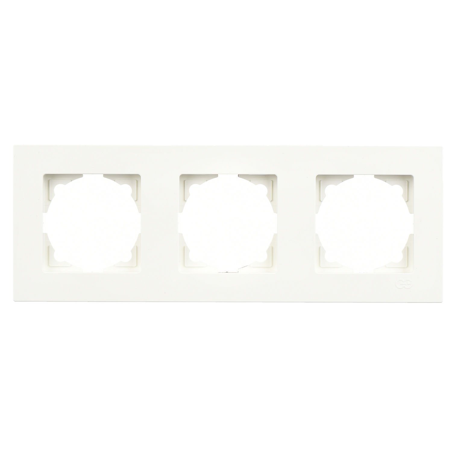 ﻿Günsan Eqona Fildişi Beyazı Üçlü Çerçeve