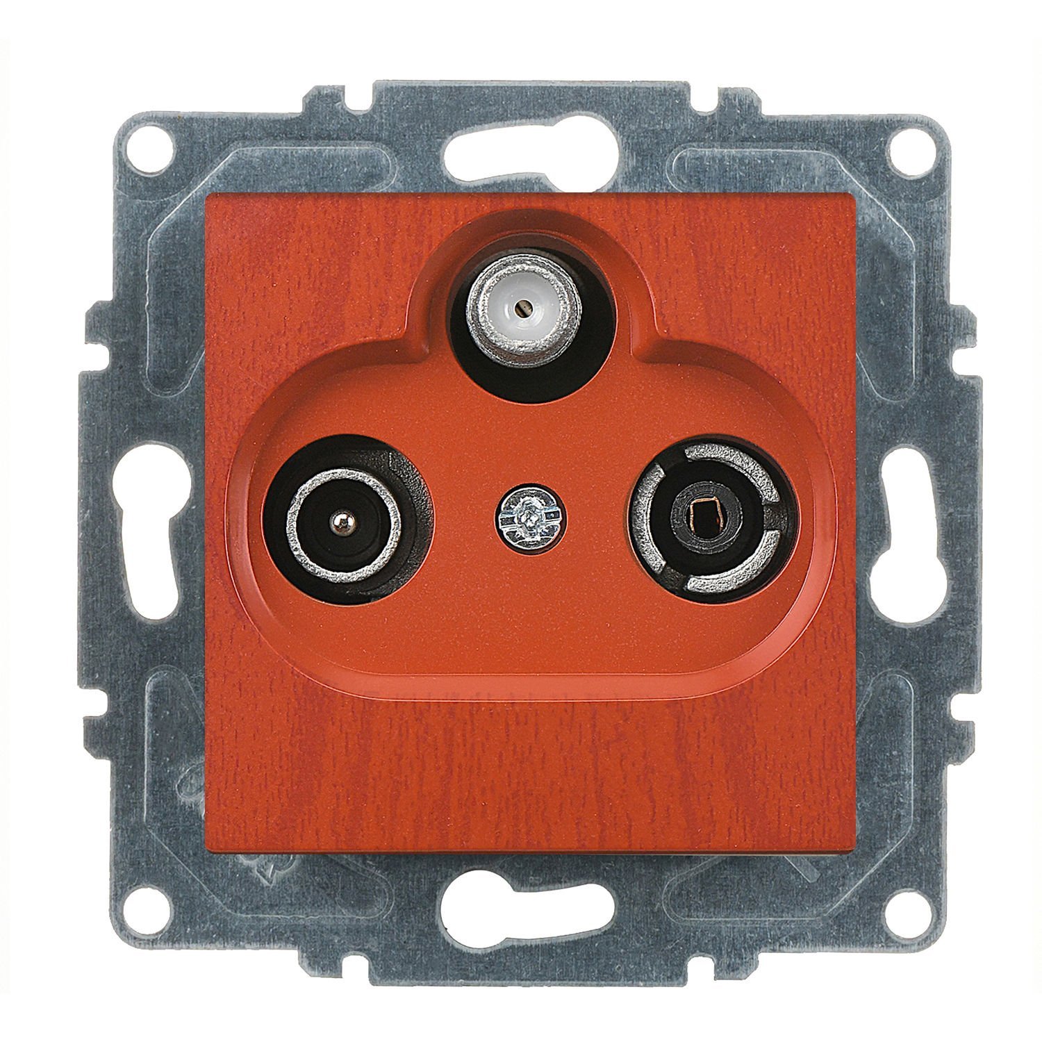 Günsan Visage Kiraz Vidalı Uydu Prizi Geçişli (Sat-TV-Radyo)