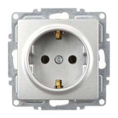 Günsan Visage Gümüş Topraklı Priz- 16A 250V - Vidalı