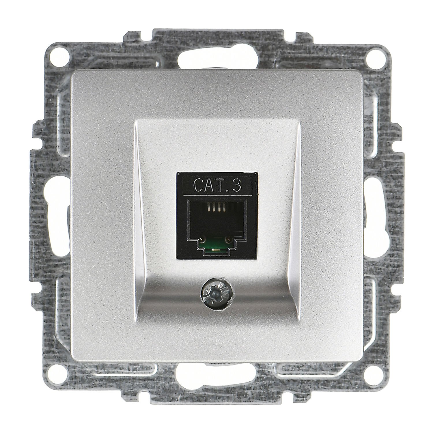 Günsan Visage Gümüş Nümeris Telefon Prizi (Cat3)