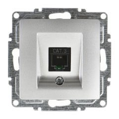 Günsan Visage Gümüş Nümeris Telefon Prizi (Cat3)