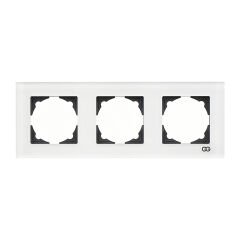 Günsan Eqona Beyaz Pleksi Üçlü Çerçeve