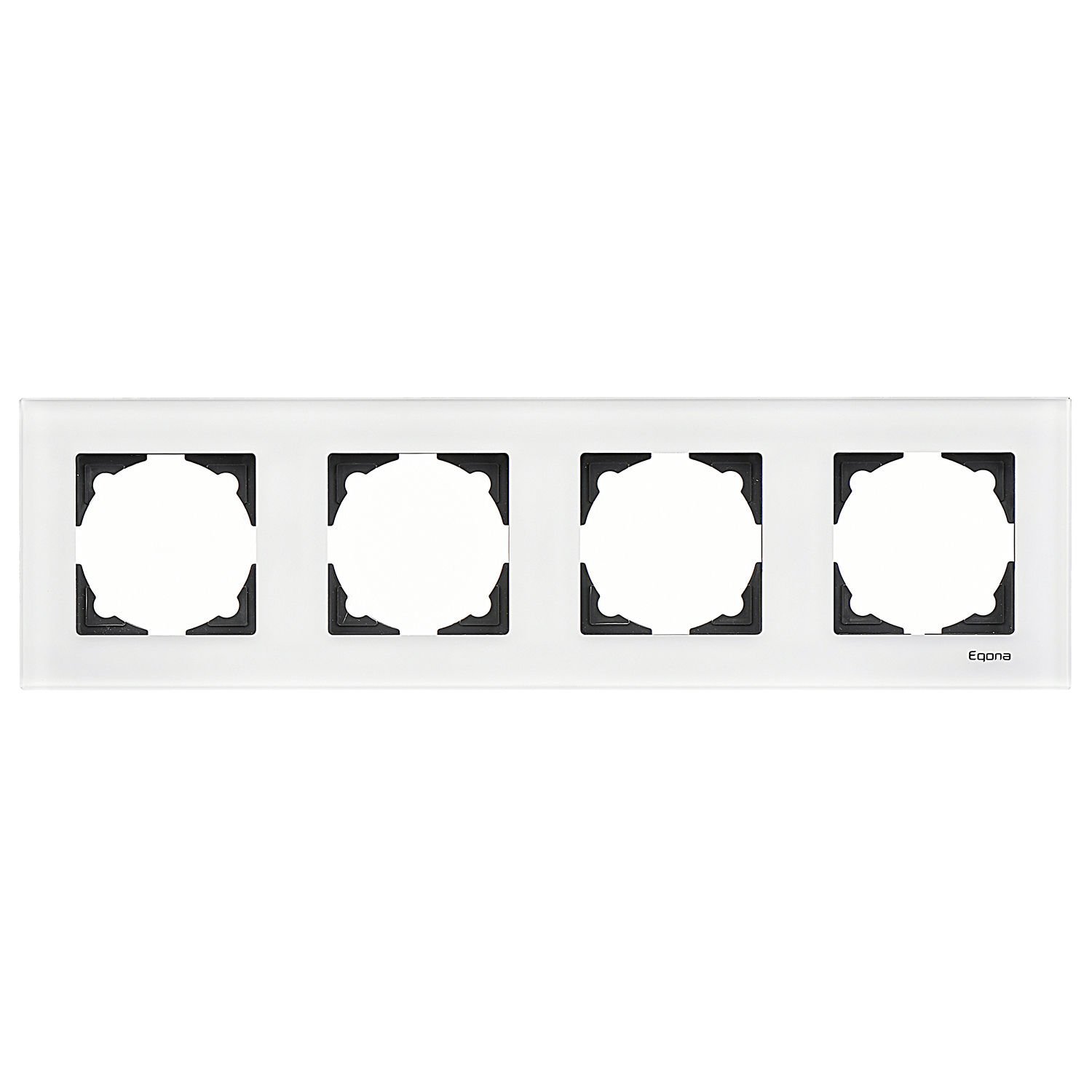 Günsan Eqona Beyaz Pleksi Dörtlü Çerçeve