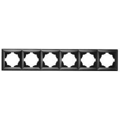 Günsan Visage Metalik Siyah Altılı Çerçeve