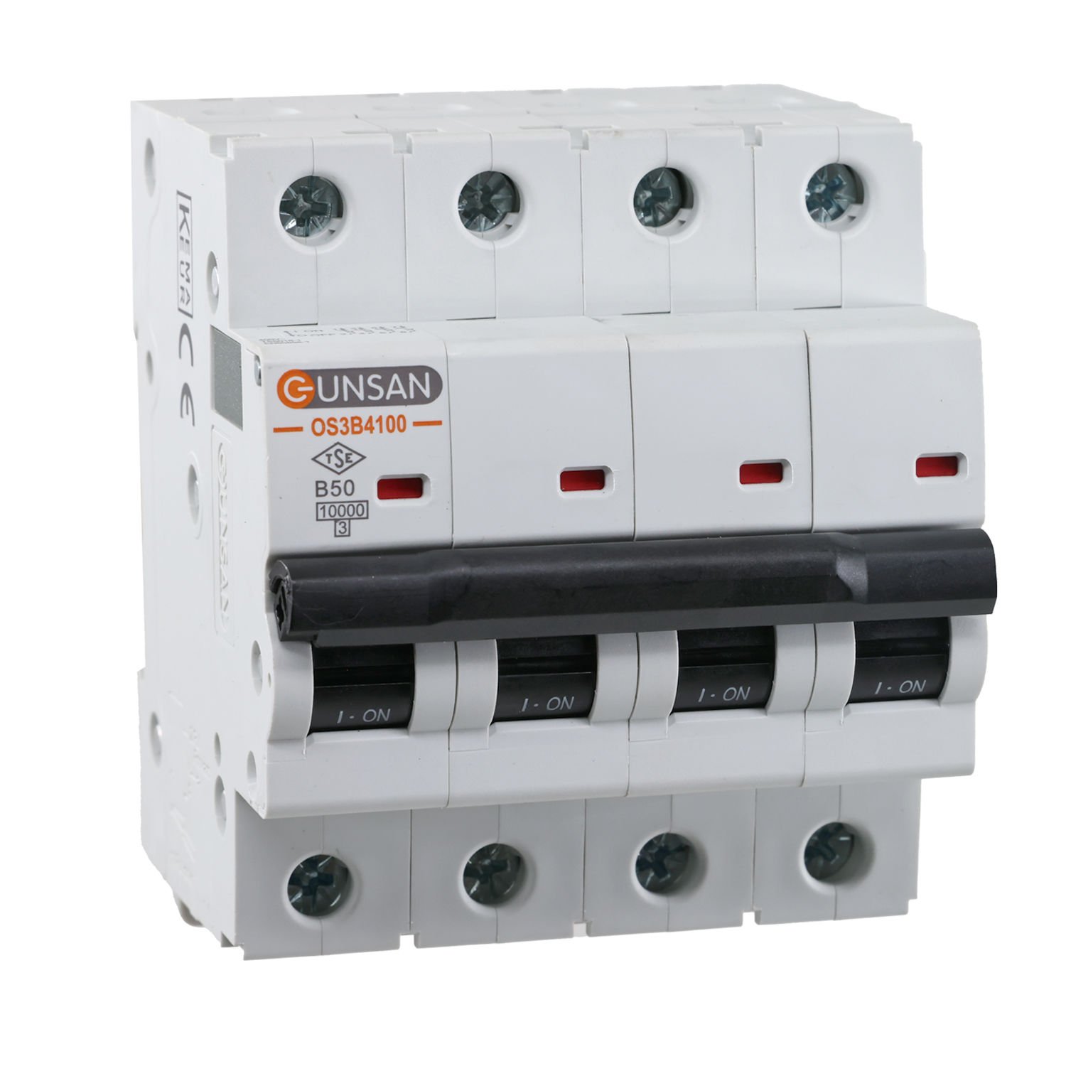 Günsan Valta Otomatik Sigorta 10kA B Tip 4P 50A