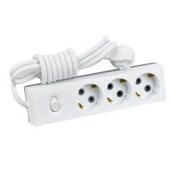 Günsan Valta Üçlü Çocuk Korumalı Topraklı Anahtarlı Priz 5m