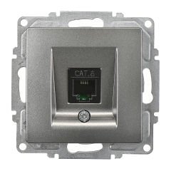 Günsan Visage Füme Vidalı Tekli Data Prizi (RJ45 Cat6)