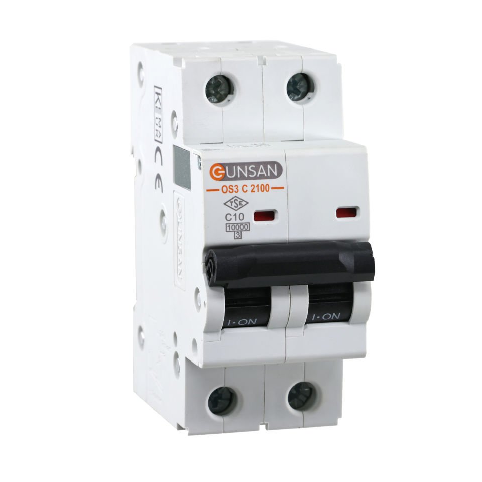Günsan Valta Otomatik Sigorta 10kA C Tip 2P 10A