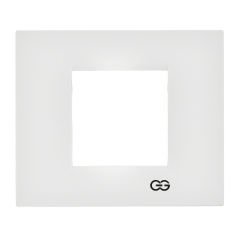 Günsan Domino Beyaz Flat İkili Çerçeve - 2M