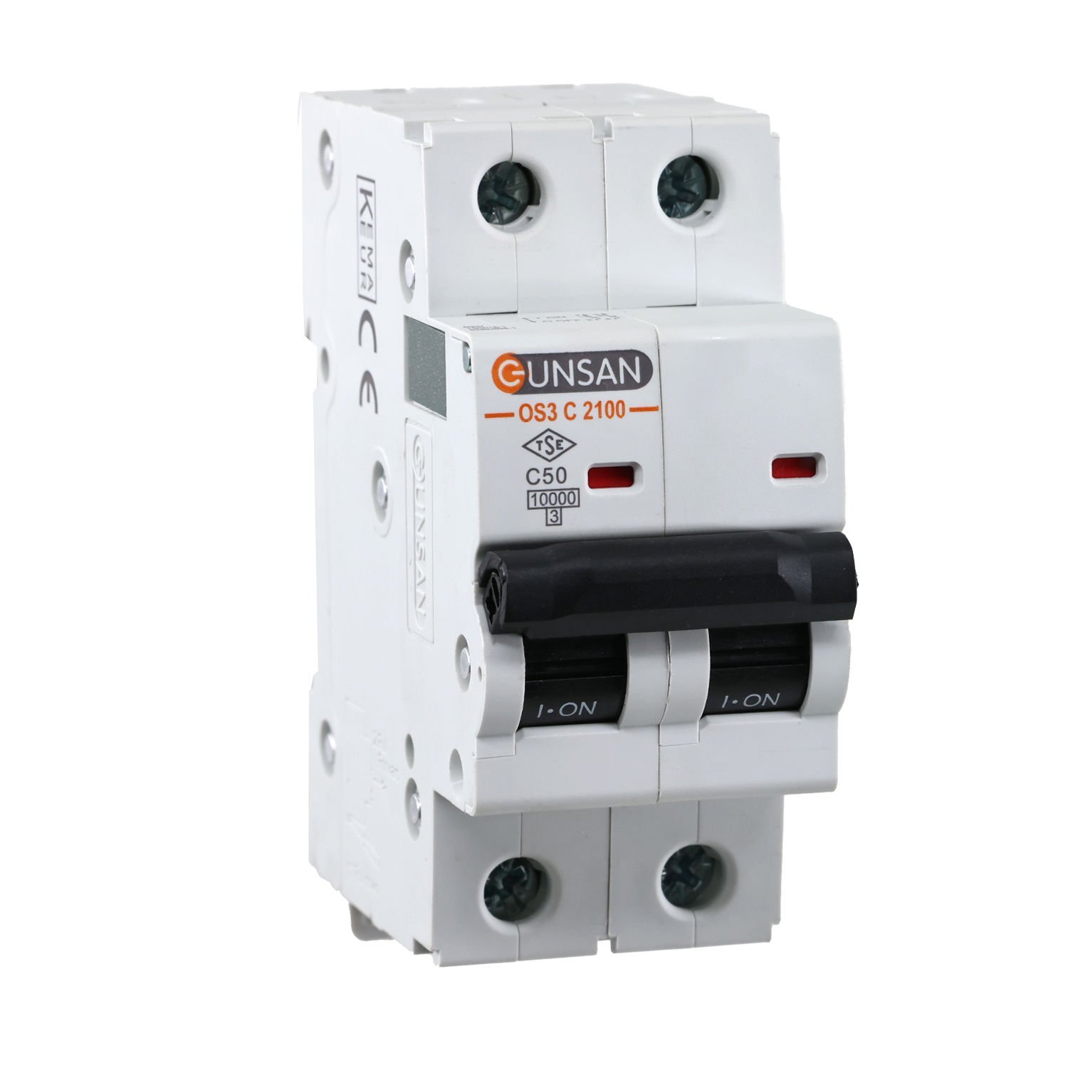 Günsan Valta Otomatik Sigorta 10kA C Tip 2P 50A